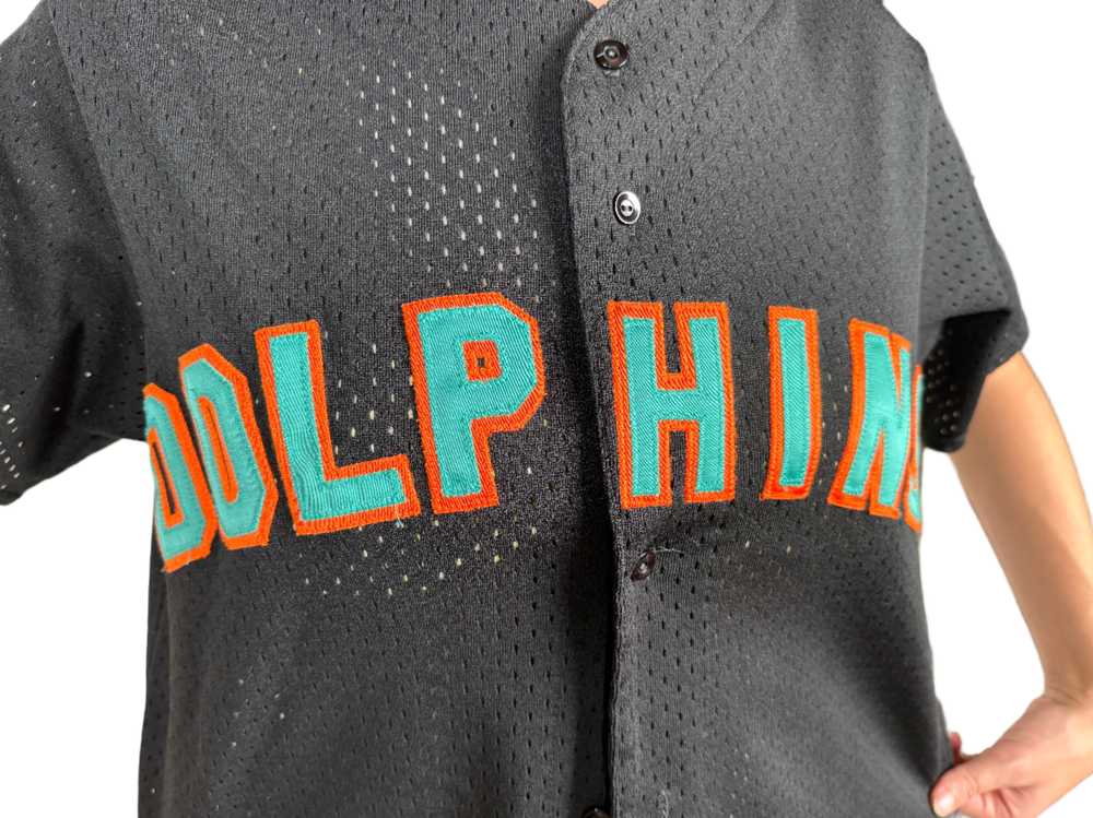 Majestic, Miami Dolphins Black Jersey 1980s - image 3