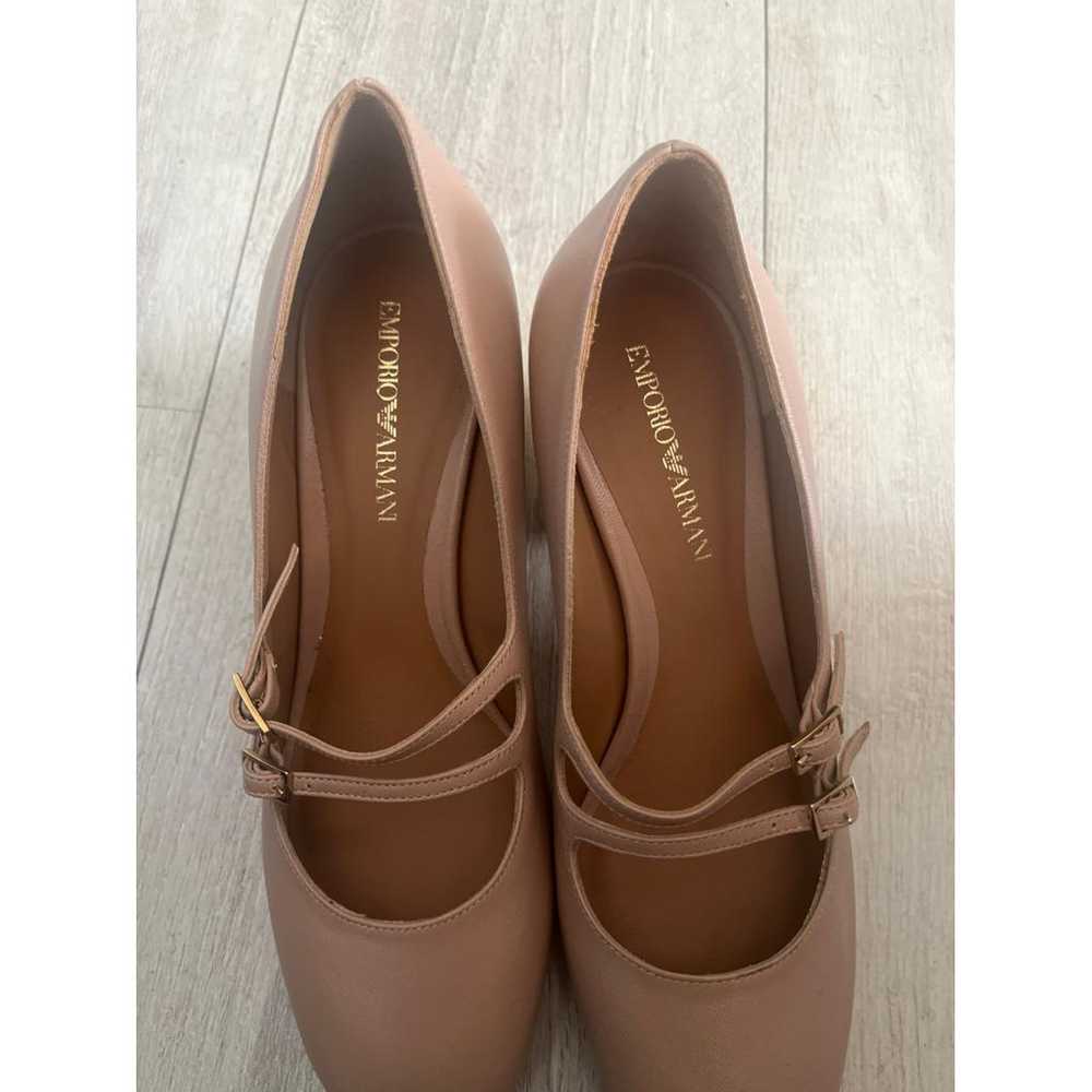 Emporio Armani Leather ballet flats - image 2