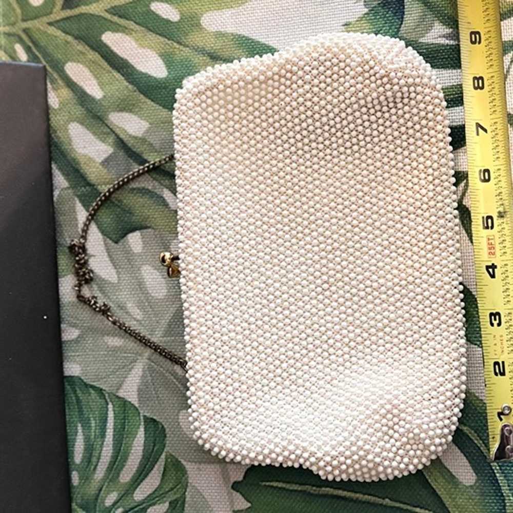 Vintage Mod Style 1960s "Pearl" Purse-  Beaded Co… - image 5