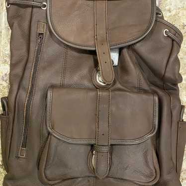 Marlboro leather backpack - image 1