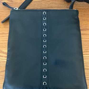 Vintage COACH black crossbody bag with embellishe… - image 1