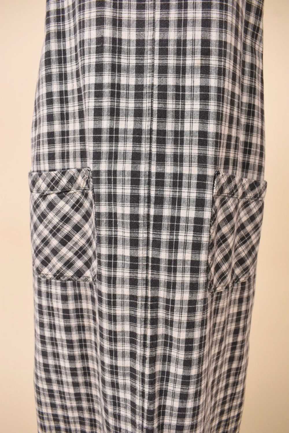 Black and White Plaid Overall Dress By J.L.N.Y., … - image 4