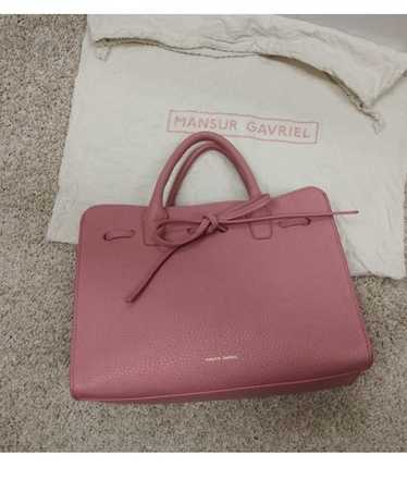 MANSUR GAVRIEL ピンクトートバッグ Mansur Gavriel Light Pink Grained Leather Large Tote Bag