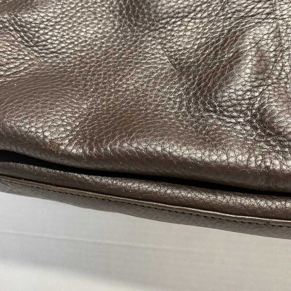 Liz Claiborne Leather Co. Brown Leather Handbag P… - image 10