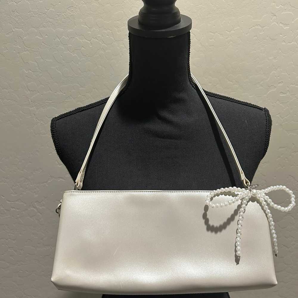 Vintage pearl white shoulder /Clutch - image 2