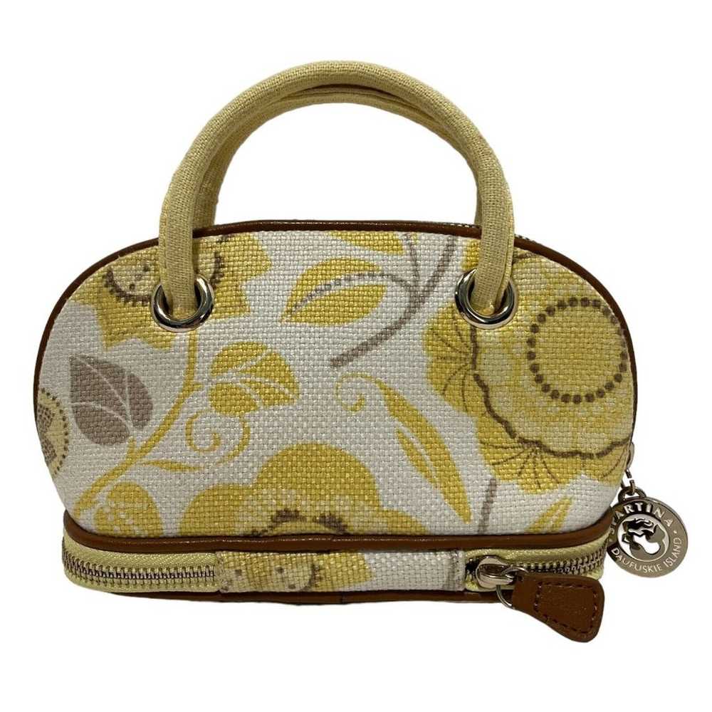 Spartina 449 Natural Linen Make Up Cosmetic Case … - image 2