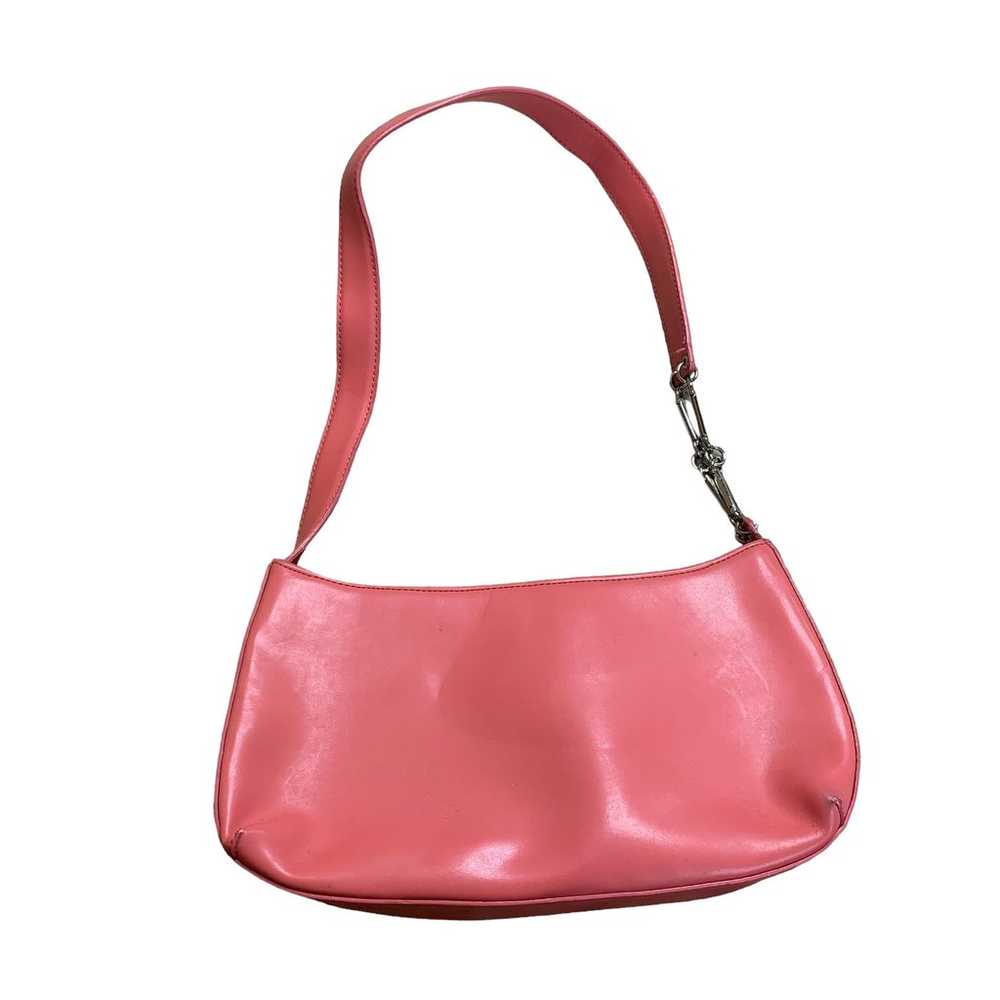 Vintage Y2K Hot Bubble Gum Pink Faux Leather Chai… - image 5