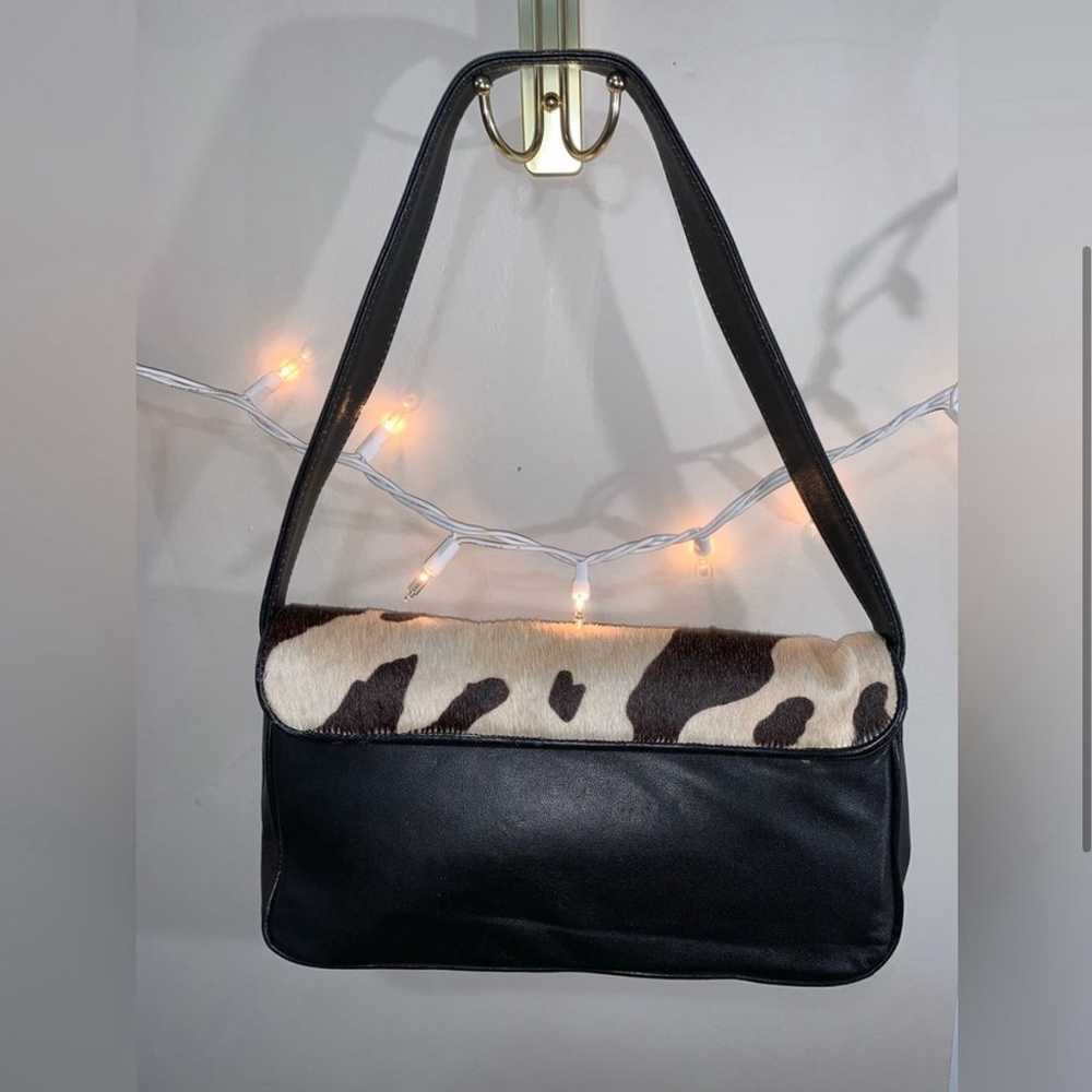 Vintage Genuine Cowhide and Leather Bag - image 2