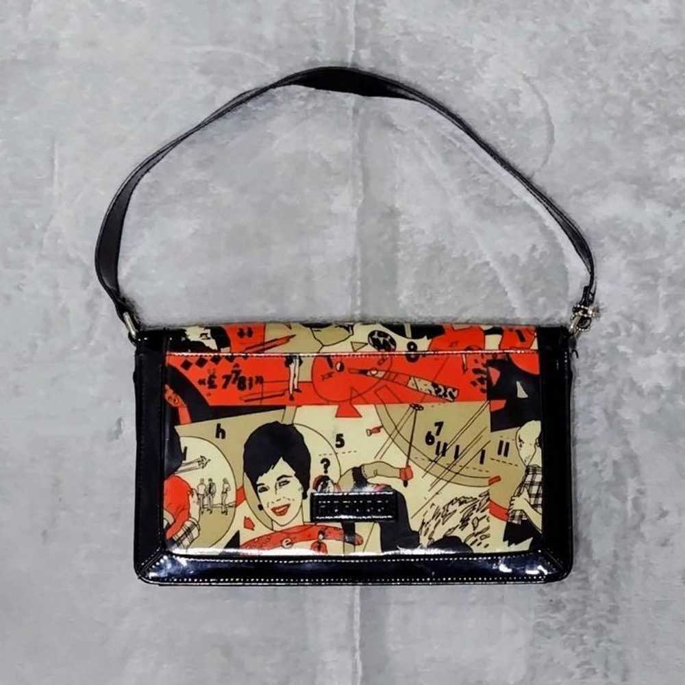 Rare FIORUCCI All-Over Print Handbag Purse - image 2