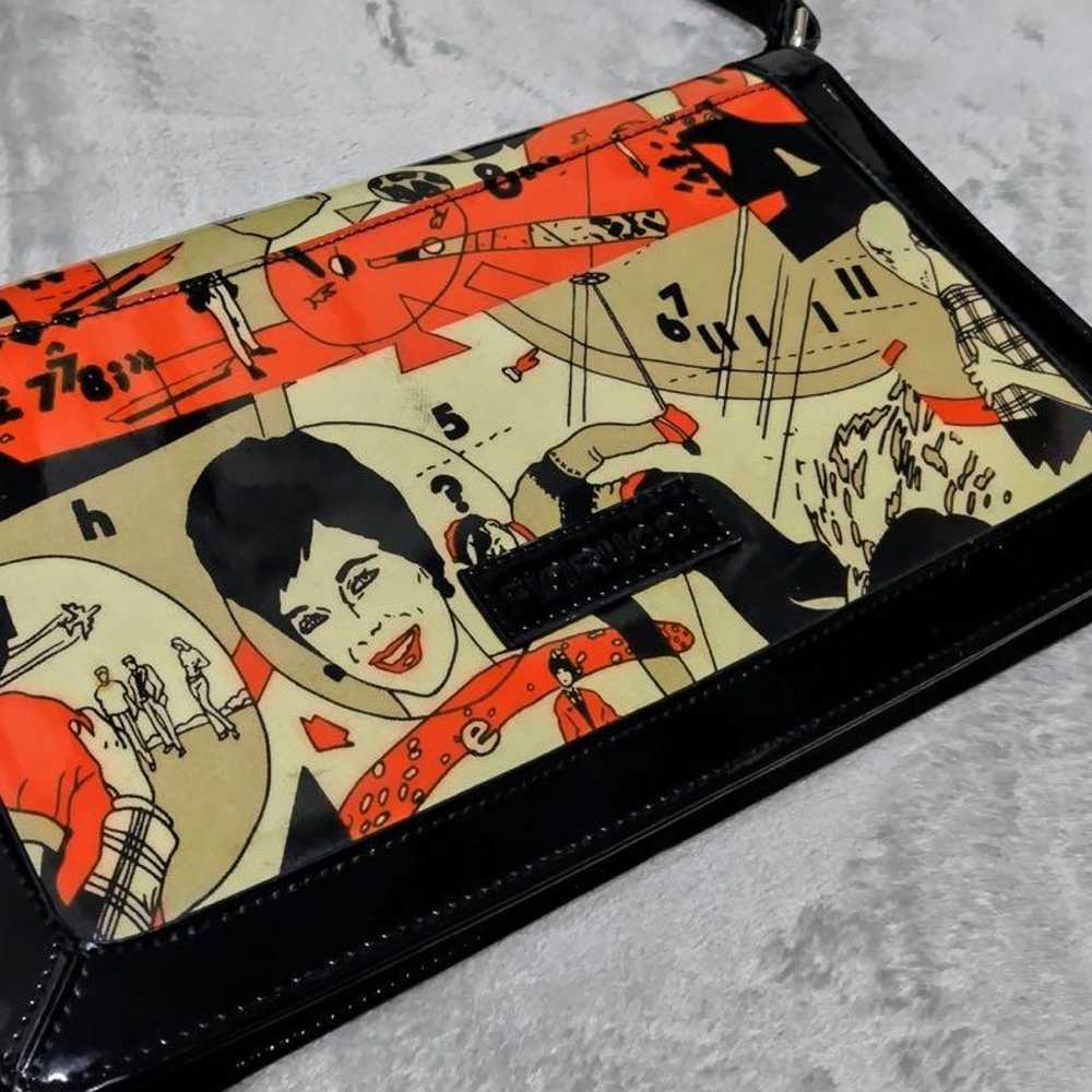 Rare FIORUCCI All-Over Print Handbag Purse - image 4