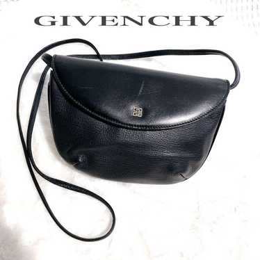 [Rare] Givenchy Shoulder Bag Leather Grain Leathe… - image 1