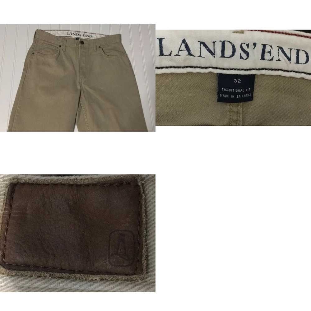 Vintage LANDS’ END Men’s TRADITIONAL FIT Tan Deni… - image 4