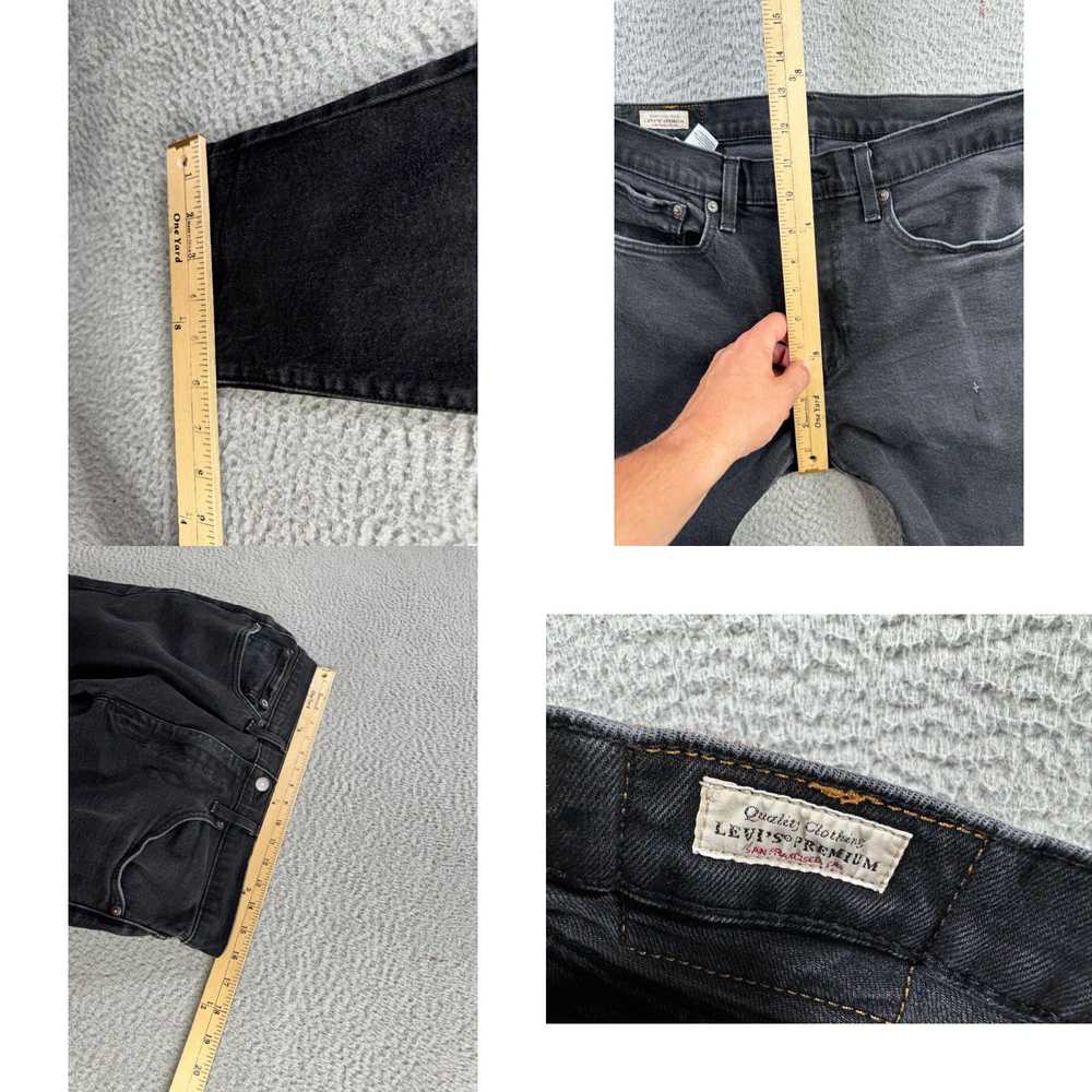 Levi's Levis Jeans Mens 34x32 (Fits 32x29) Black … - image 8