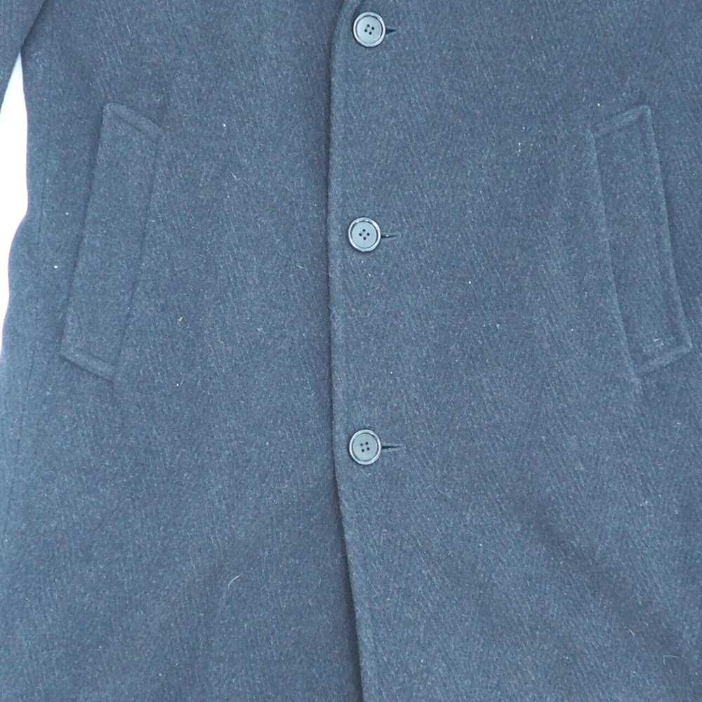 Vintage Mens Christian Aujard Wool Overcoat Trenc… - image 3