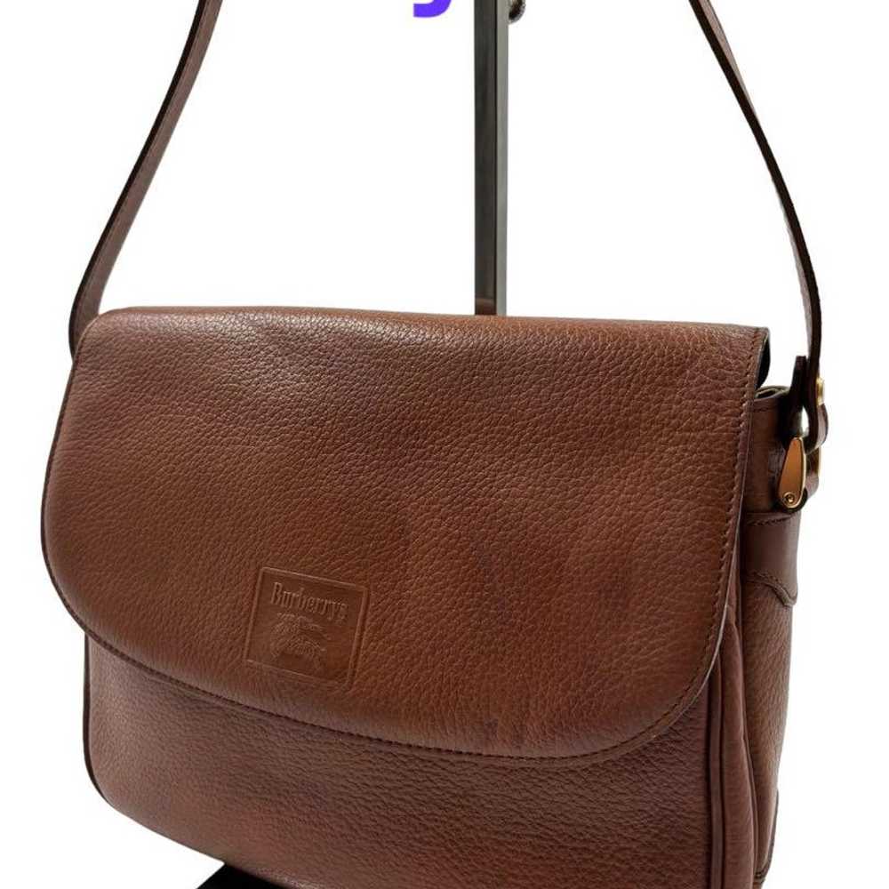 Burberry Shoulder Bag Vintage Leather Nova Check - image 1