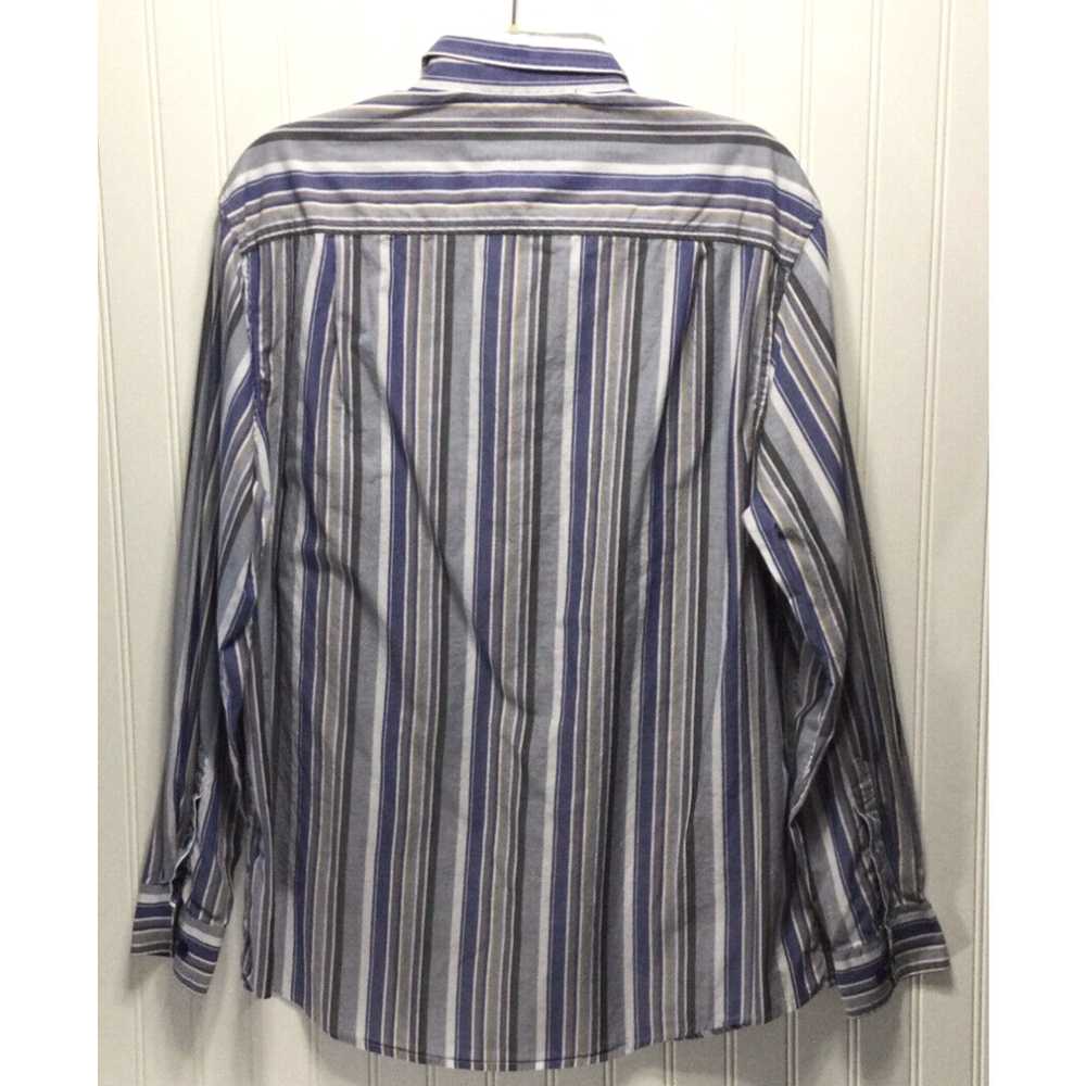 Tasso Elba TASSO ELBA Mens Size L 16-16.5 Striped… - image 2