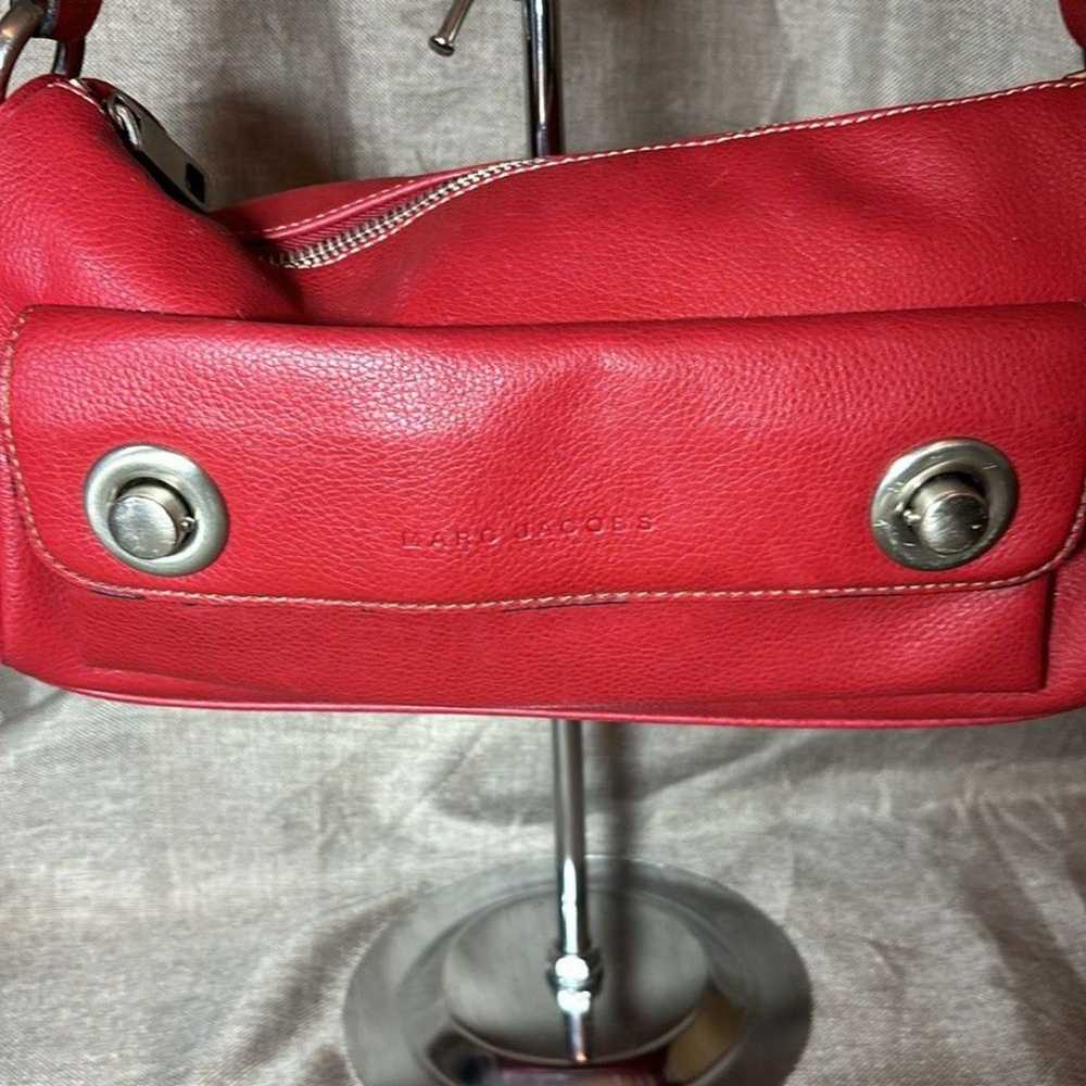 MARC JACOBS  Red Leather Shoulder Bag - image 3