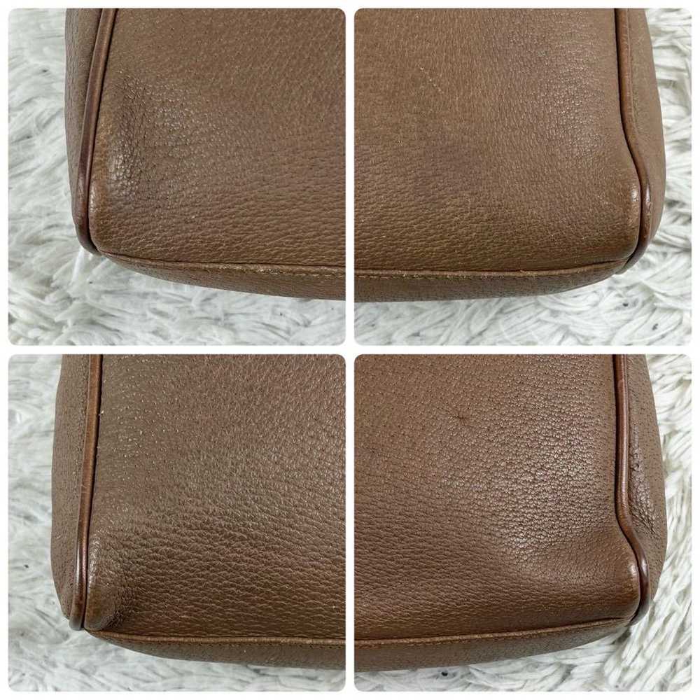 High-quality OLD GUCCI leather shoulder bag in br… - image 7