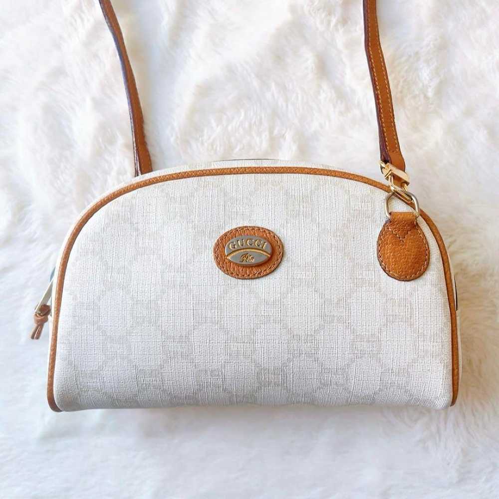 Rare GUCCI Old Gucci Shoulder Bag White Pouch - image 1