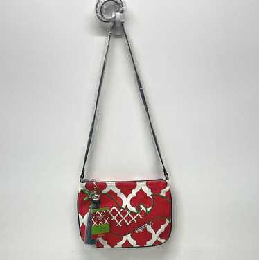 Brighton Love Dove Canvas Shoulder Bag Red - image 1