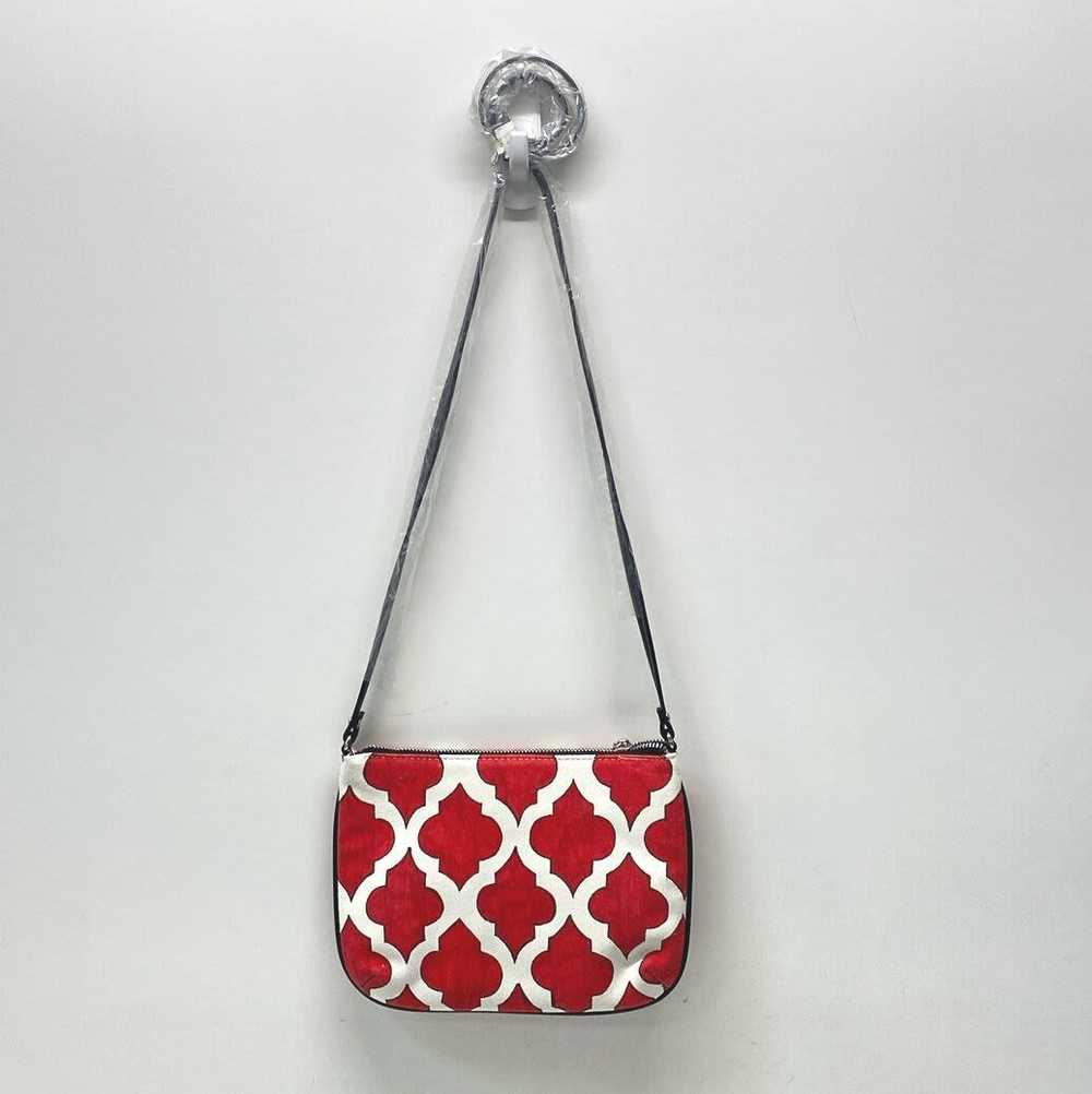 Brighton Love Dove Canvas Shoulder Bag Red - image 2