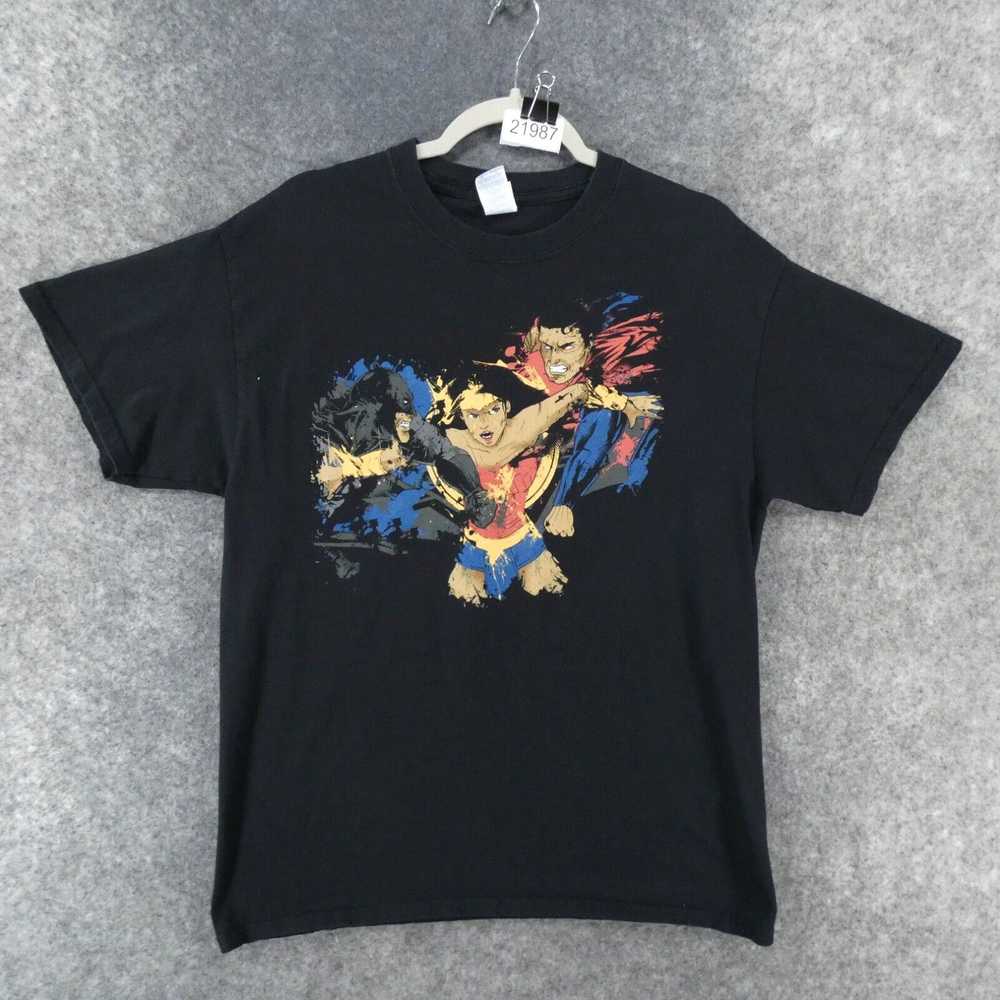 Gildan Vintage Superman vs Batman Wonder Woman T-… - image 1