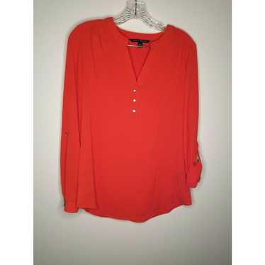 Vintage Zac And Rachel Womens Red Long Sleeve Blou