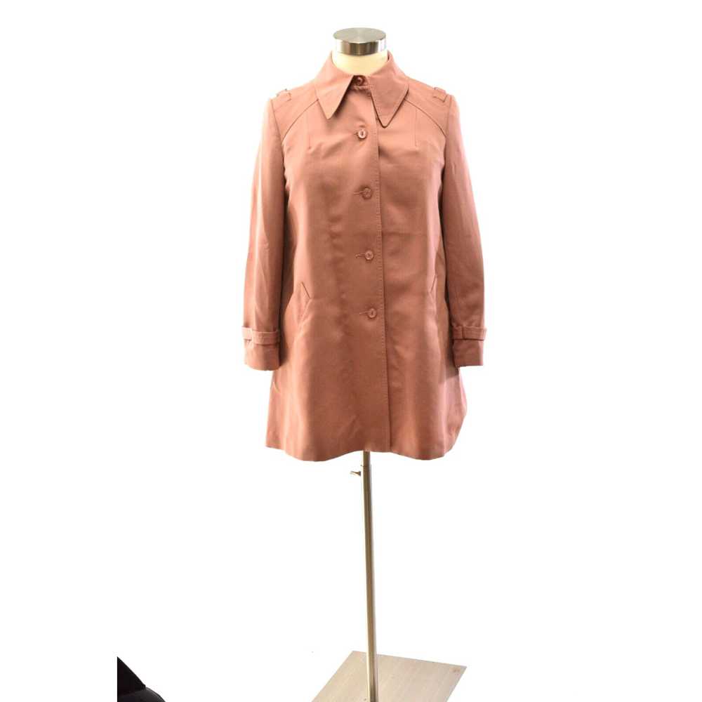 Vintage 70s Vintage Dusty Rose A Line Rain Jacket… - image 2