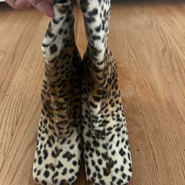 Cheetah suede boots - image 1