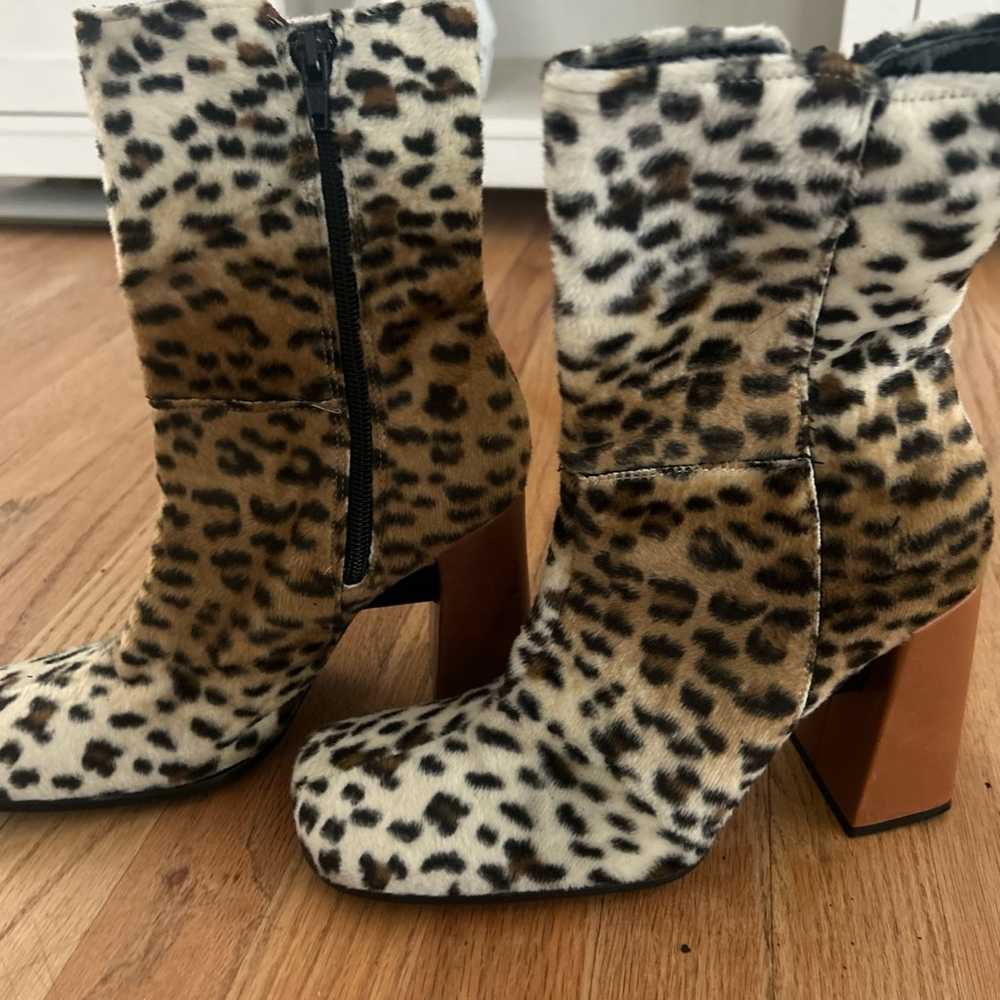 Cheetah suede boots - image 2