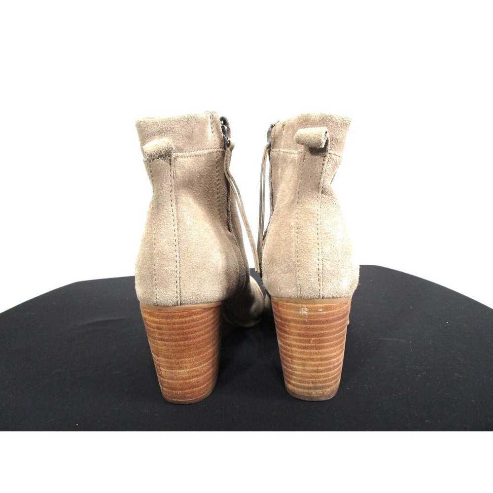 Toms Beige Suede Block High Heel Casual Ankle Boo… - image 7