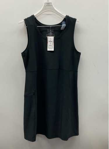 LL Bean Women's Black Sleeveless Dress Sz L Reg NW