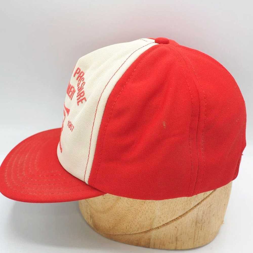 Vintage Snapback Trucker Farmer Hat Wood High Pre… - image 2