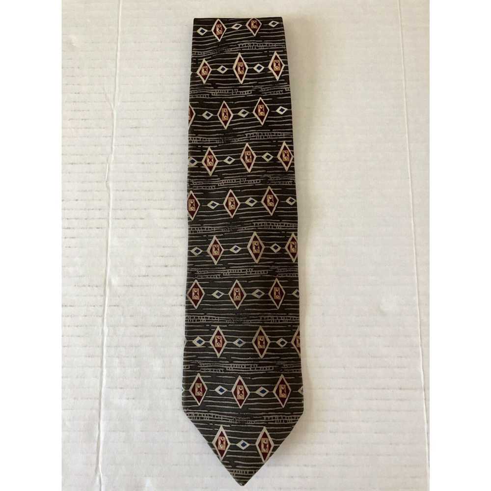 Vintage Robert Stock Men's Necktie Tie Silk Sandw… - image 2