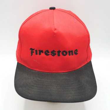 Vintage Snapback Trucker Farmer Hat Cap Firestone - image 1