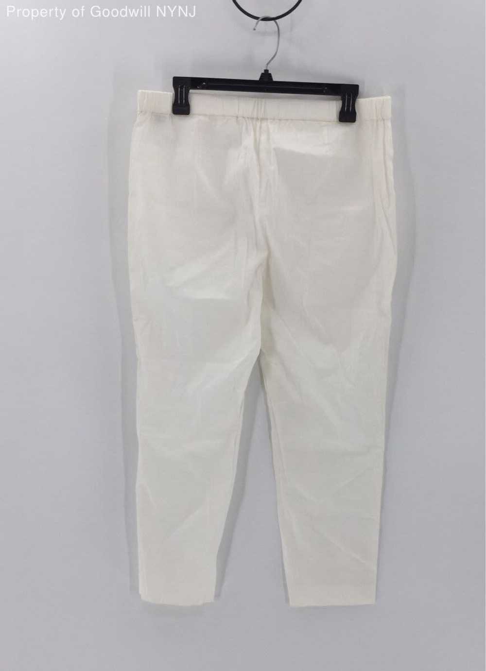 Theory Women's Basic Pull On Pants- White-Sz 10-W… - image 4