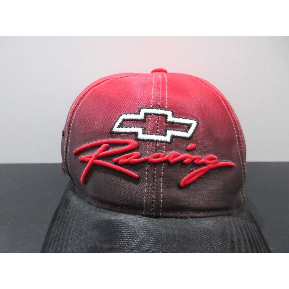 NASCAR Nascar Hat Cap Strap Back Red Black Chevy … - image 2