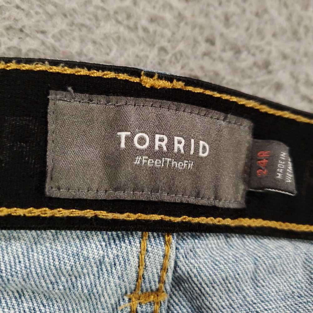 Torrid Torrid Jeans Womens 24R Button Fly Cropped… - image 3