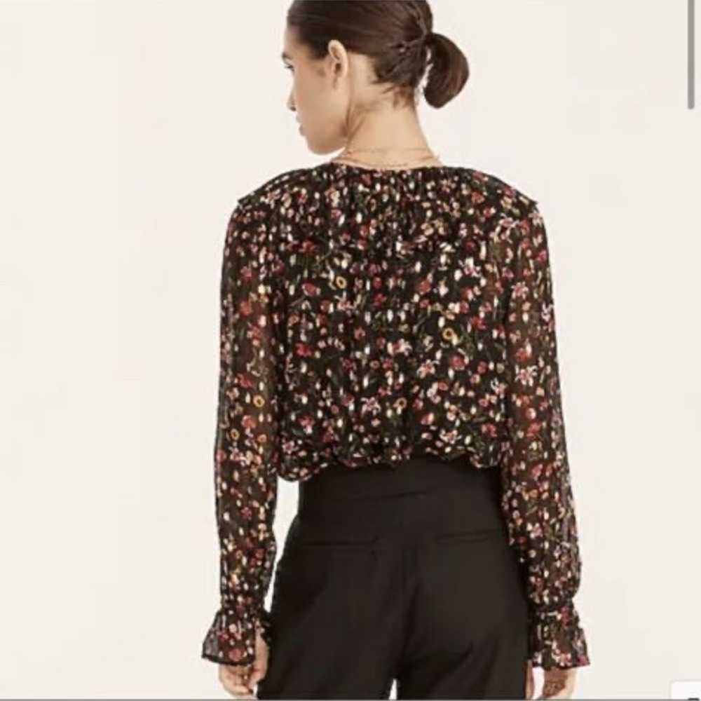 J. Crew Ruffleneck Blouse (S) - image 2