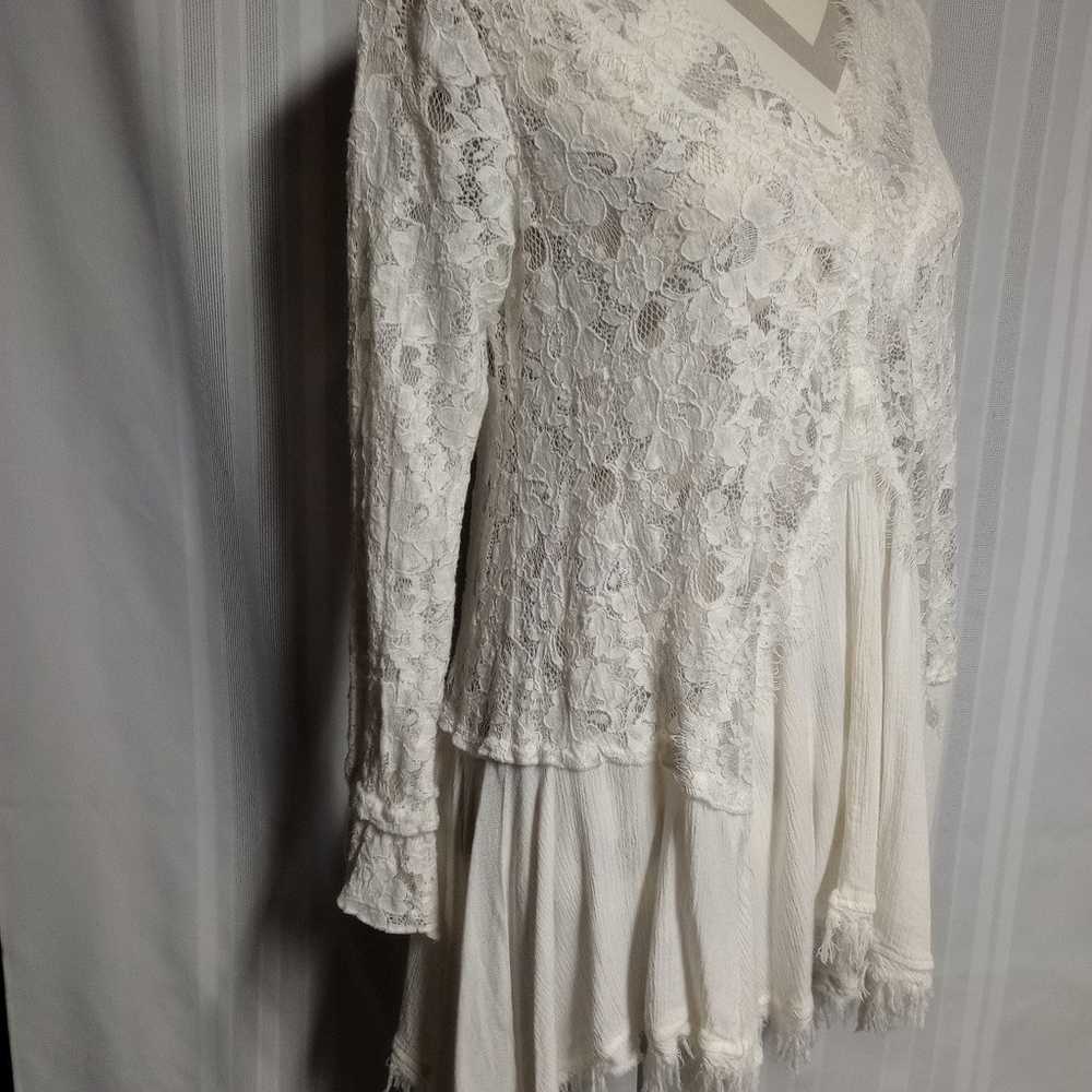 Size small lacy top asymmetrical - image 6