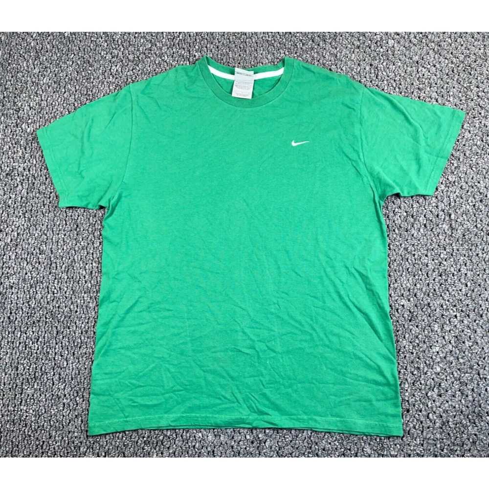 Nike VTG Nike Swoosh T-Shirt Adult Large Green US… - image 1