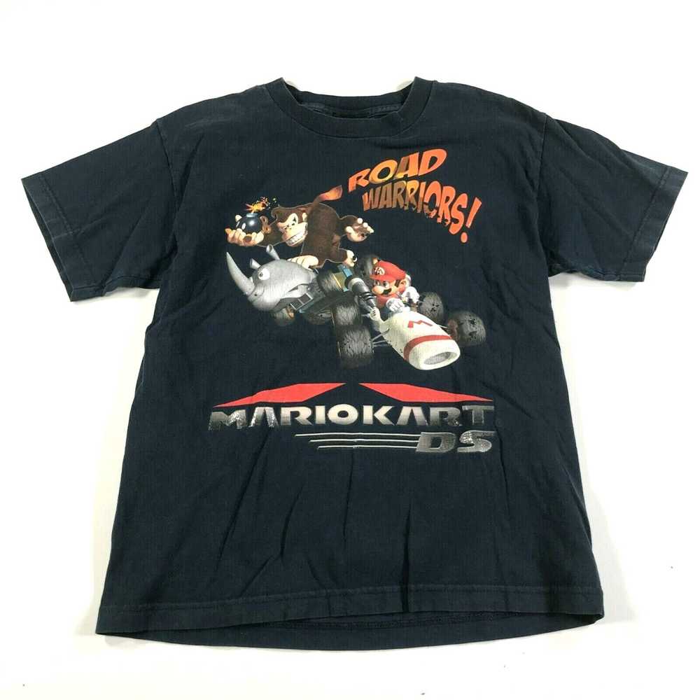 Nintendo Mario Kart DS Shirt Boys Large Black Nin… - image 1