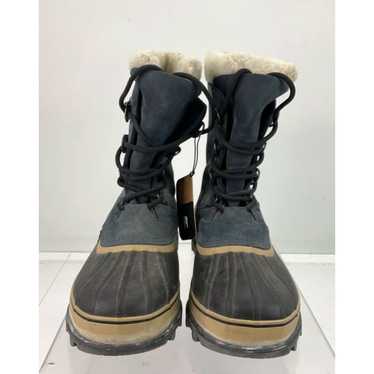 Sorel Sorel Caribou Black & Brown Nubuck & Rubber… - image 1