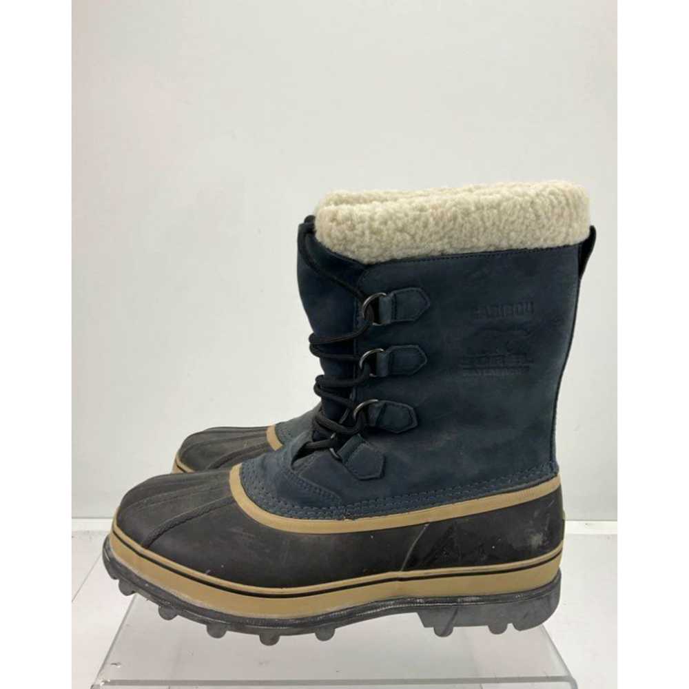 Sorel Sorel Caribou Black & Brown Nubuck & Rubber… - image 2