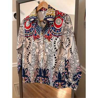 Liang Dian Yi Zu Vintage Button Down Shirt Size L… - image 1