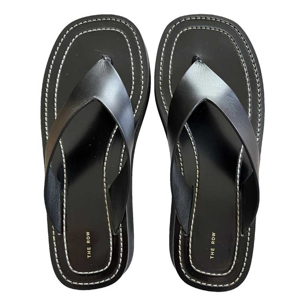 The Row Ginza leather flip flops - image 1