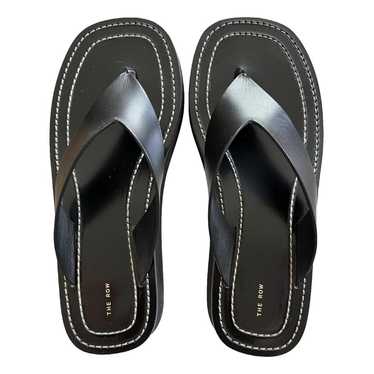 The Row Ginza leather flip flops - image 1