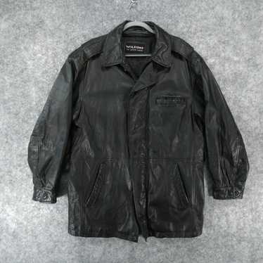 Vintage Wilsons Leather Jacket Mens Large Black L… - image 1