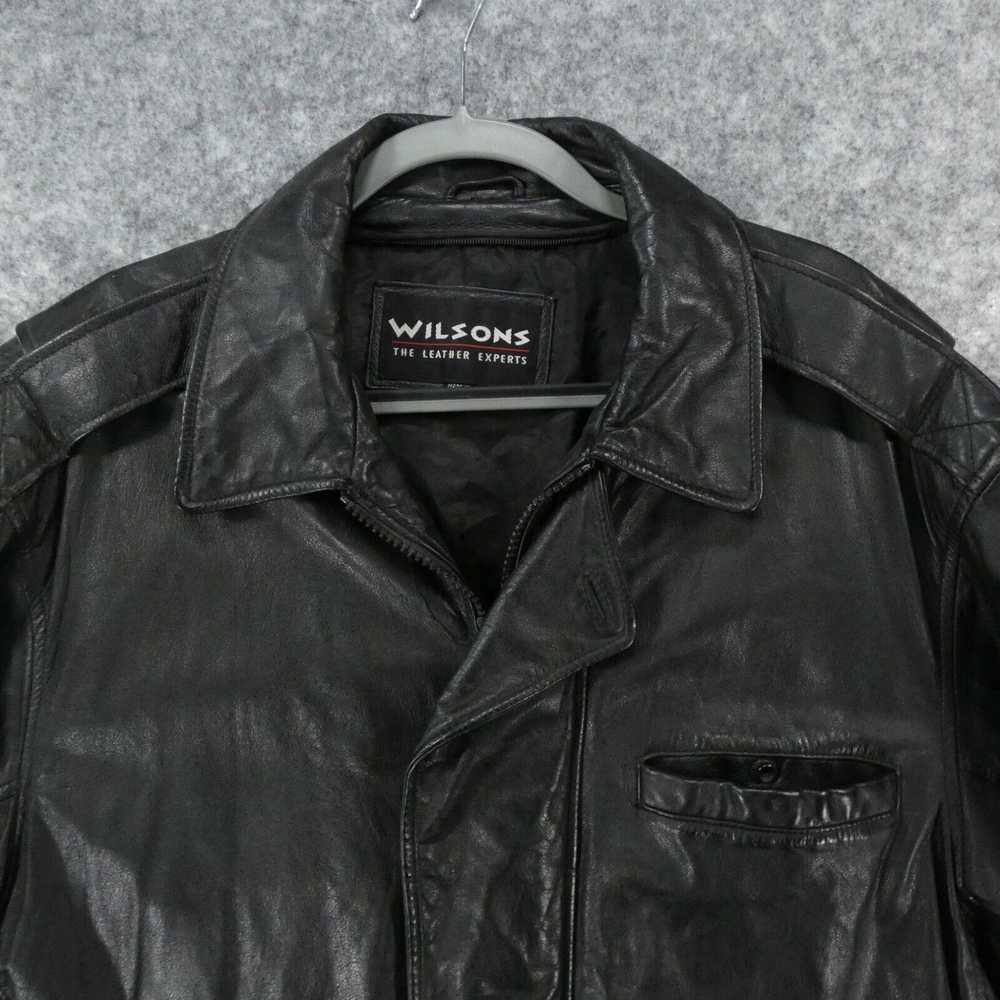 Vintage Wilsons Leather Jacket Mens Large Black L… - image 2