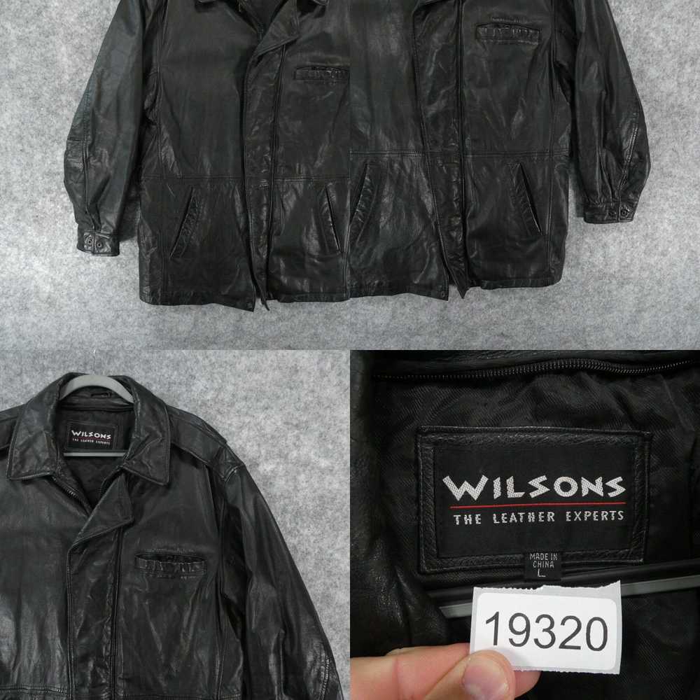 Vintage Wilsons Leather Jacket Mens Large Black L… - image 4